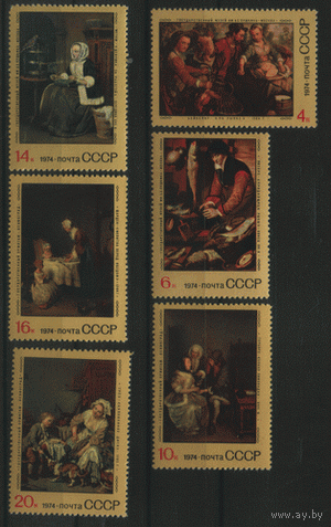 Заг. 4356/61. 1974. Зарубежная живопись в музеях СССР. чиСт.
