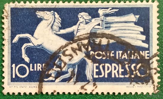 Италия 1945. Аллегория скачущей Италии