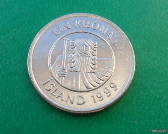 1 крона Исландия 1999 г.в.