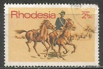 Родезия. Почтовый всадник. 1971г. Mi#102.