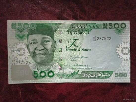 500 найра Нигерия 2023 г.