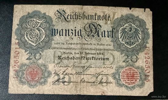 20 марок 1914 г