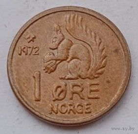 Норвегия 1 эре 1972 год, XF