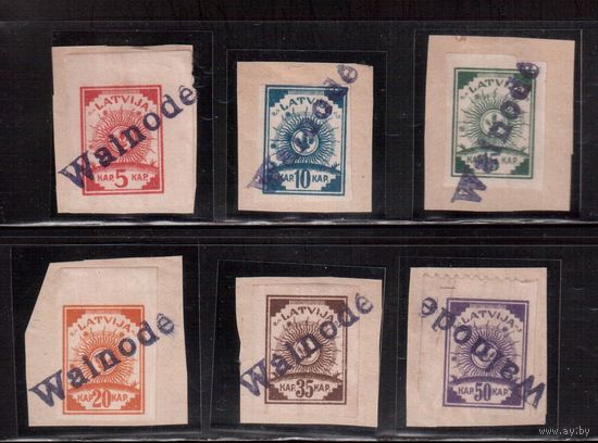 Латвия-1919  гаш. , Провизории