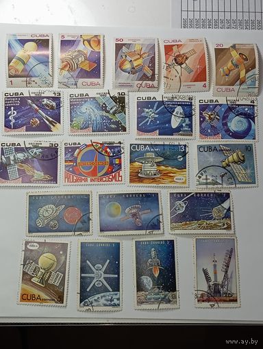 Марки Куба . С рубля .