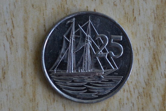 Каймановы острова 25 центов 2008 с 1 руб