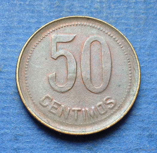 Испания республика 50 сентимос 1937 брак