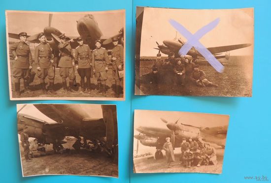 Фото "Летчики", 1942 - 1944 гг., г. Проскуров, Хмельницкая обл.