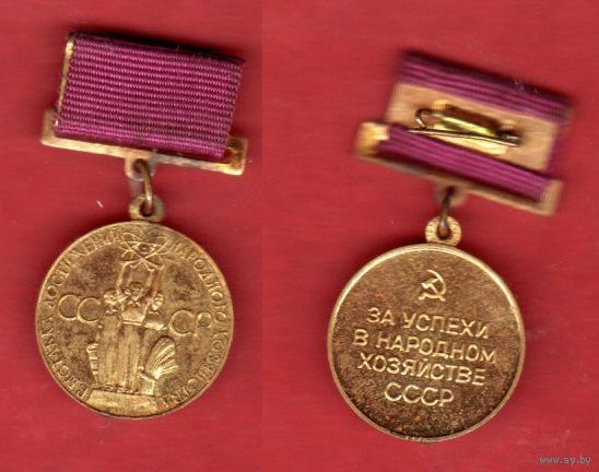 За успехи в народном хозяйстве СССР