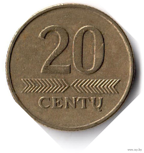 Литва. 20 центов. 1997 г.