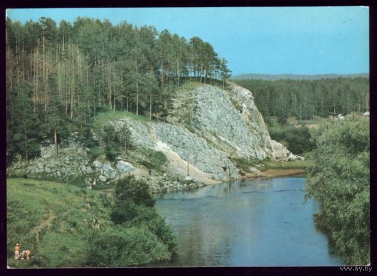 1979 год Башкирия Адский камень на реке Белой Рыбаки