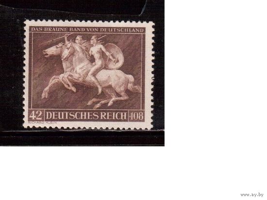Германия-Рейх-1941 (Мих.780) ** ,Спорт, Скачки,Лошади (одиночка)