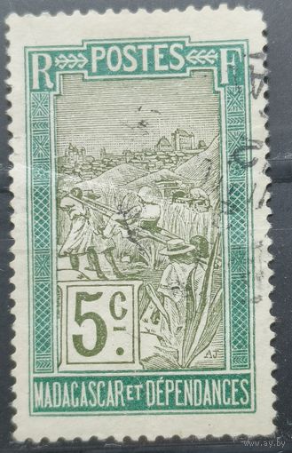Мадагаскар 1908г. Французские колонии