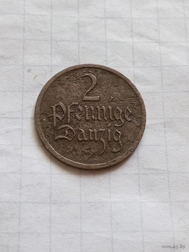 2 пфеннига 1926 года. Данциг.