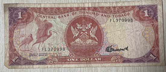 Тринидад и Тобаго 1 доллар 2006 год  - Красный ибис. Здание банка