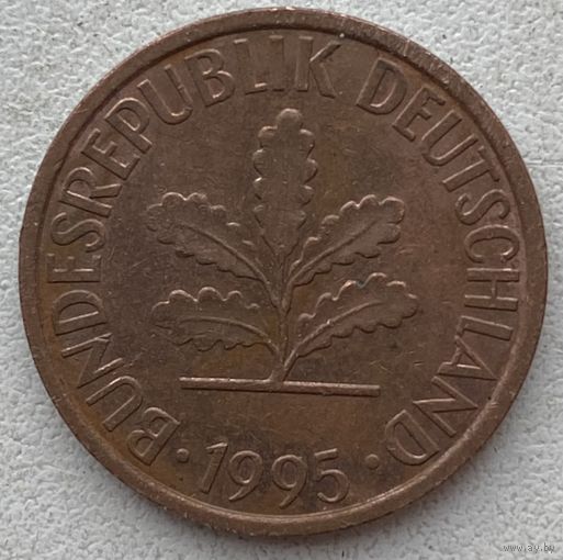 Германия 2 пфеннига 1995 г. F