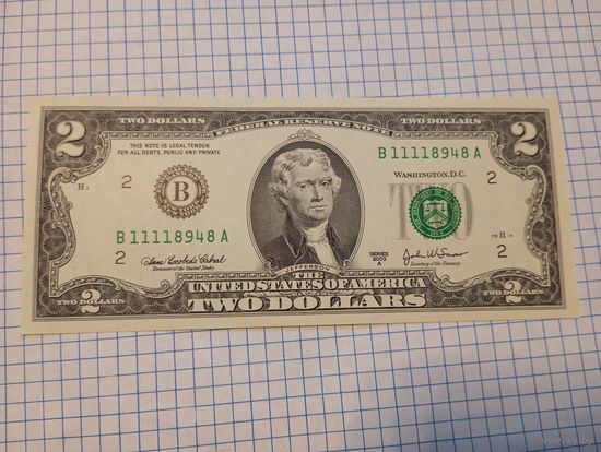 2 доллара 2009