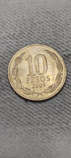 Чили 10 песос 2009