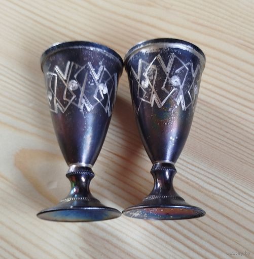 Рюмки серебро  916 пробы звезда