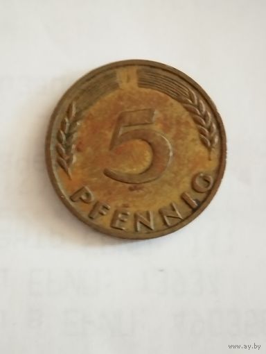 5 пфеннигов 1950 J. Германия