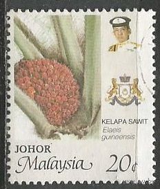 Малайские штаты(Джохор). Плоды масличной пальмы. 1986г. Mi#187.