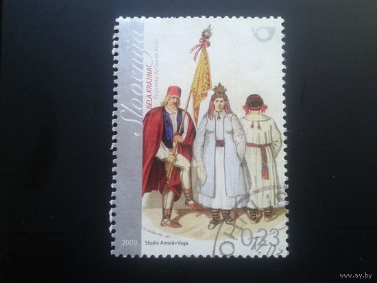Словения 2009 нац. костюмы, живопись