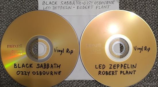 DVD MP3 дискография - BLACK SABBATH, OZZY OSBOURNE, LED ZEPPELIN, Robert PLANT - 2 DVD - Vinyl rip (оцифровки с винила)