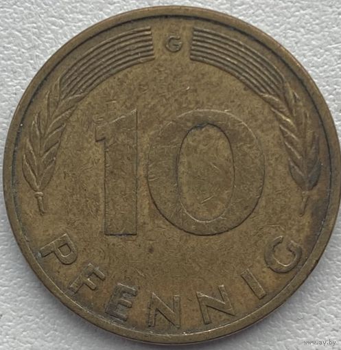 Германия 10 пфеннигов 1981 г. G
