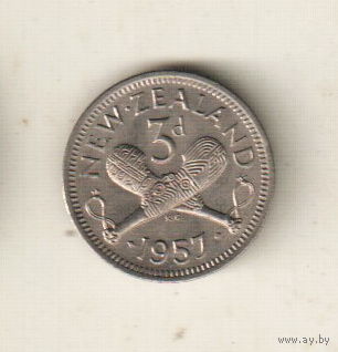 Новая Зеландия 3 пенс 1957