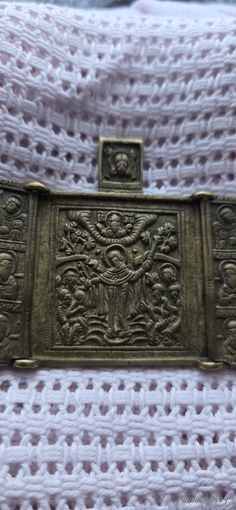 Икона  СКЛАДЕНЬ меднолитая ВСЕХ СКОРБЯЩИХ РАДОСТЬ