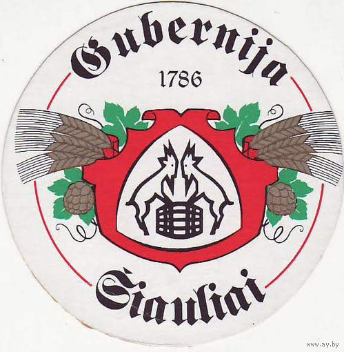 Подставки под пиво Gubernija /Литва/.