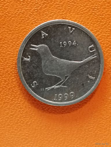 Хорватия, 1 куна, 1999 год, 5 лет национальной валюте, KM# 9.2