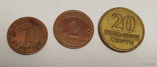 Три монеты прибалтов