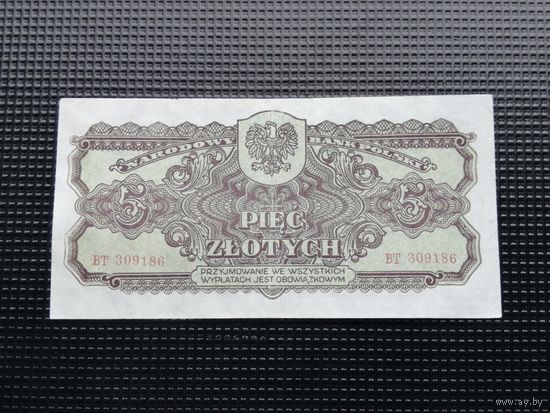 Польша 5 злотых 1944