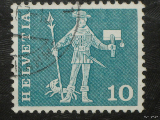 Швейцария 1960 стандарт Посланник Швиц марка