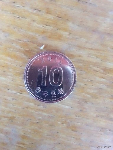 Монеты Ю.Корея 10 вон 2011 г.