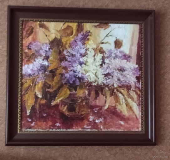 Картина Сирень, холст, масло 2008г, худ В. Устиненко