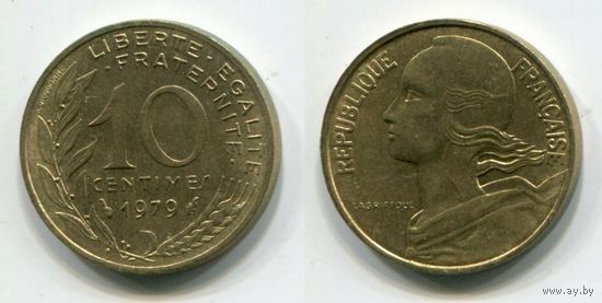 Франция. 10 сантимов (1979, aUNC)