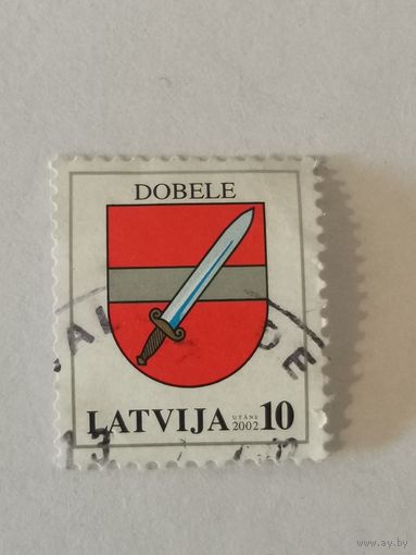 Марка из серии "Гербы" - герб Добеле