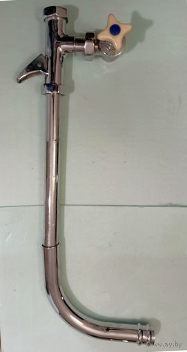 Кран смывной для унитаза  НОВЫЙ, заменяет смывной бачок с верхним расположением.