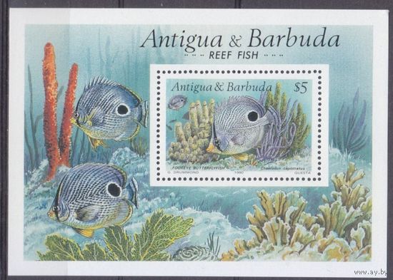 1990 Антигуа и Барбуда 1366/B179 Морская фауна 6,50 евро