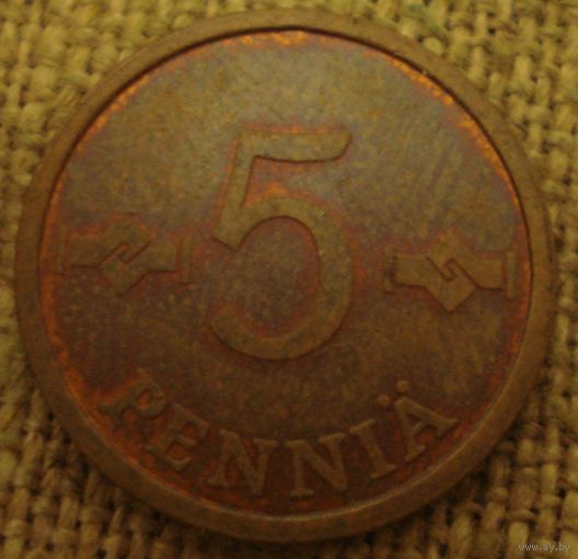 5 пенни 1974 Финляндия