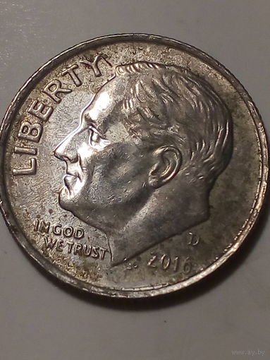 10 центов США 2016 D год