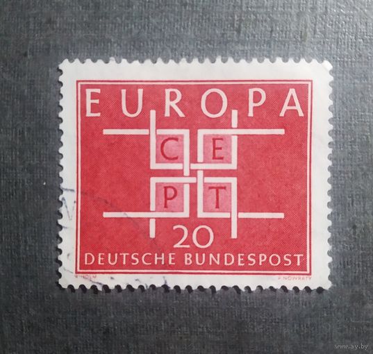 Марка Германия 1963 год Европа СЕРТ