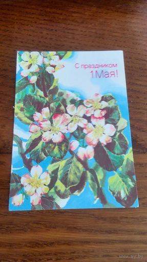 Открытка из СССР 1988 г. Чистая.