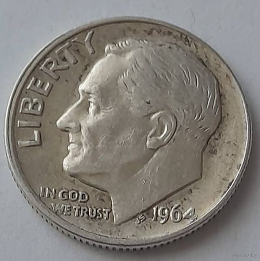 США 1 дайм 1964 года
