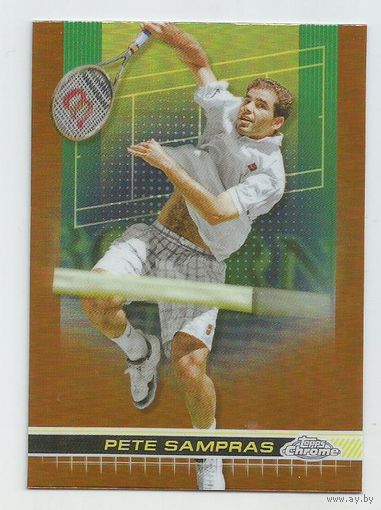 Пит Сампрас / Pete Sampras / Большой теннис /  Коллекция "TOPPS Chrome Tennis 2024".