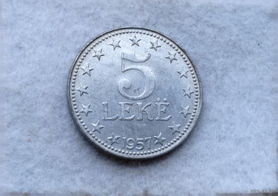 Werty71 Албания 5 лек 1957