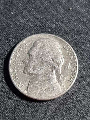 США 5 центов 1974