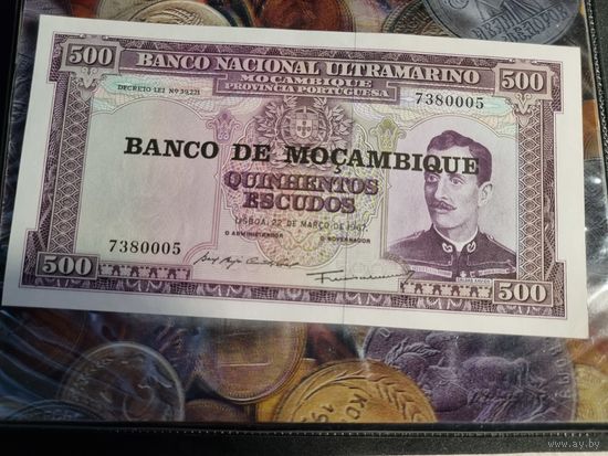 Мозамбик 500 эскудо   1967 (UNC)